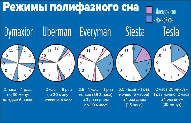 Режимы полифазного сна
